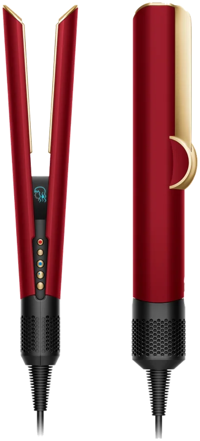 Dyson Airstrait Red Velvet/gold + Set De Cepillos Y Pinzas (imagen ilustrativa)