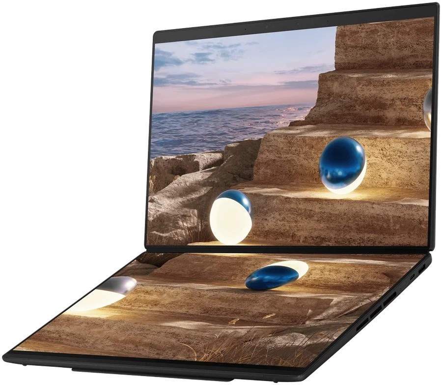 Asus Zenbook Duo UX8407AA DS99T Core Ultra 9 386H 32GB, 1TB 14” Dual Oled Touch 144HZ (imagen ilustrativa)