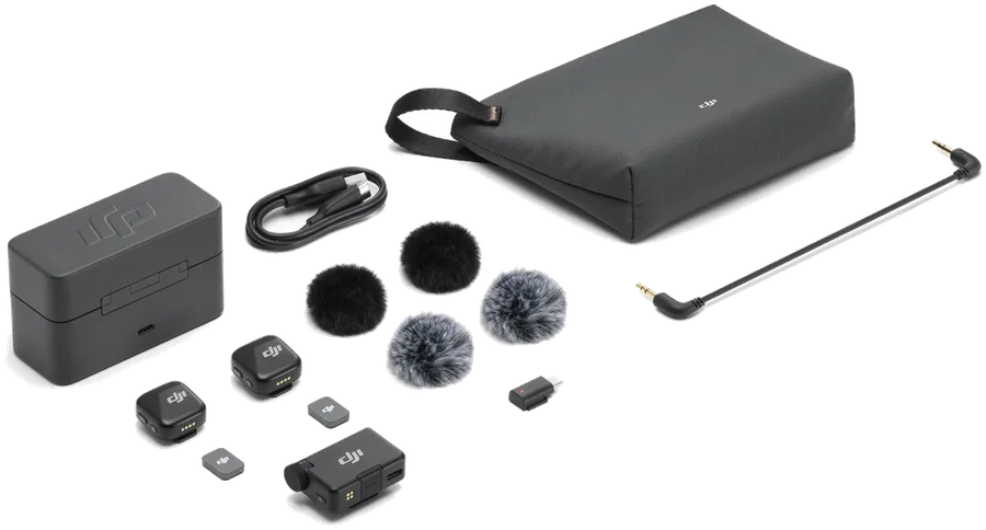 DJI Mic Mini, 2 micrófonos + receptor (imagen ilustrativa)