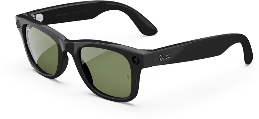 Ray Ban Meta Wayfarer Gen 1 Shiny Black/clear Caja Sellada (imagen ilustrativa)